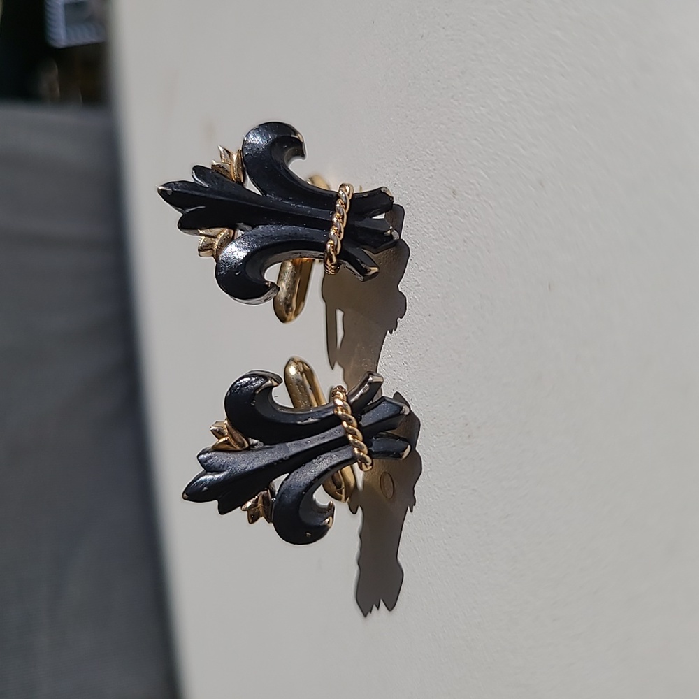 Distressed Fleur De Lis and Rope Cufflinks